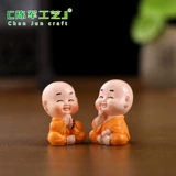 Индивидуальные внешнеторговые микро-пейзажи, креативные озорные четыре-но-дзэн, маленький монах, декоративные аксессуары, маленький новичок, автомобиль, настольный чай