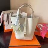 Новая сумка-корзина соответствующего цвета, сумка-ведро из натуральной кожи,