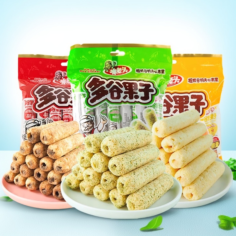 米老头米果卷多谷果子能量棒糙米粗粮米果办公室零食小吃休闲食品
