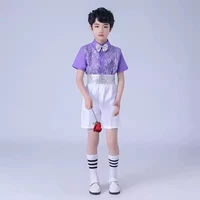 Фиолетовые мужские и короткие рукавы замечания