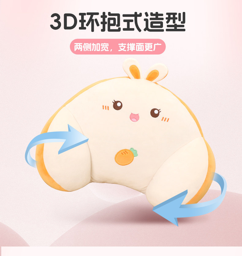 Car Lumbar Support Cushion for Driver's Seat, Headrest and Lumbar Support Pad, Popular Online, for Women, Driving Waist Protection Gadget