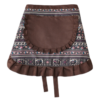 韩式半身围裙厨房家用2025新款时尚纯棉做饭餐饮专用网红夏季薄款