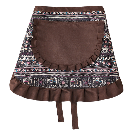 韩式半身围裙厨房家用2025新款时尚纯棉做饭餐饮专用网红夏季薄款