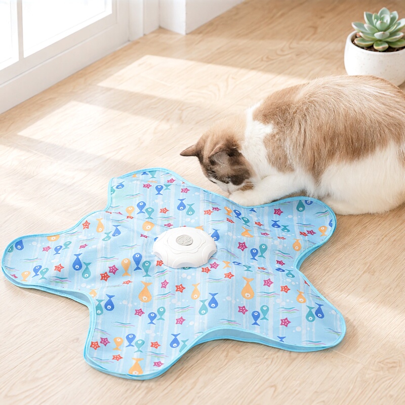 Cat Toy Electric Five-Pointed Star Hunting Cover Self-Entertainment Boredom-Relief Hideaway Cover Cat Teaser Stick Game Self-Entertainment Gadget Interactive Cat Toy Electric Five-Pointed Star Hunting Cover Self-Entertainment Boredom-Relief Hideaway Cover Cat Teaser Stick Game Self-Entertainment Gadget Interactive