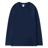 Брендовый хлопковый ретро базовый цветной приятный телу лонгслив подходит для мужчин и женщин, городской стиль