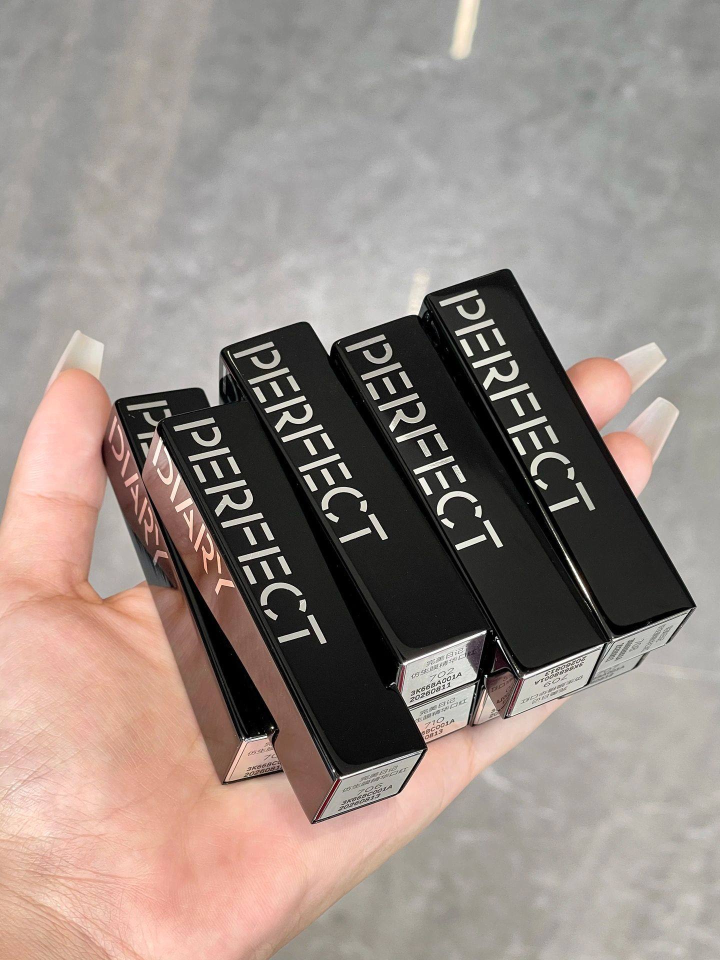 Perfect Diary Bionic Membrane Essence Lipstick for Women 707 Pomegranate 703 Cinnamon Color Whitening Moisturizing Lip Balm Authentic