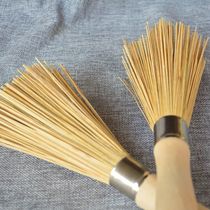 Natural bamboo brush pot brush bamboo pot brush kitchen brush pot brush artifact bowl brush household cleaning brush bamboo cooking broom