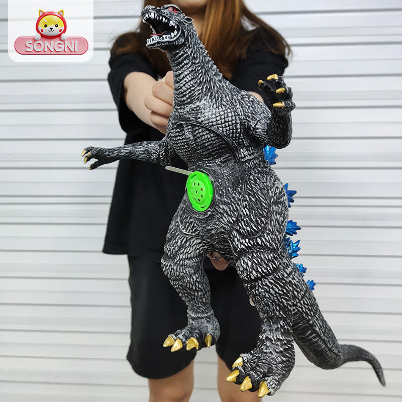 Supersize emulation Soft rubber dinosaur Children's toy vocal barking dragon animal model boy birthday present boy-Taobao