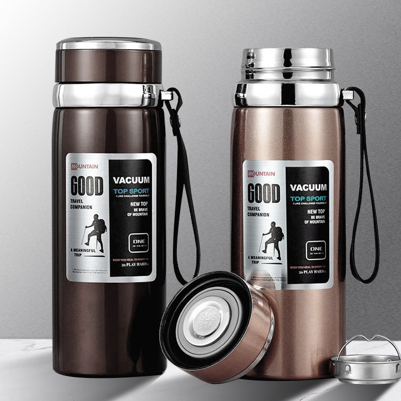 316 stainless steel insulated cup large capacity men's business 1000ml outdoor vehicular portable tea water cup 800ml-Taobao