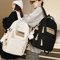 Backpack simple female college student bag ins college style trendy junior high school couple new high school student backpack