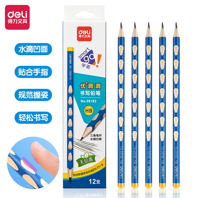 Able Dongle Pencil Elementary School Students Innocuous First Grade Special Kindergarten With Coarse Rod Pencil 2b Exam Coated Pencil Plus Thick Hb Dongle Pen Beginners Practicing Character Correction Grip-Taobao
