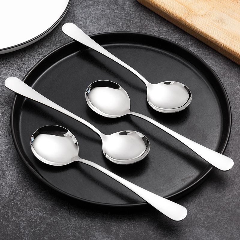 (-5 spoons in good price subsidy) Spoon Stainless Steel Children Thickened Spoon Baby Spoon Children Cutlery-Taobao