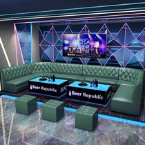Shandong customized KTV sofa bar bar K song Muzu nightclub box U-shaped L-shaped corner deck coffee table