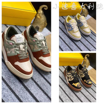 Direct mail Fendi Fendi mens shoes 2024 new double F contrasting color stitching low-top sports and leisure sneakers