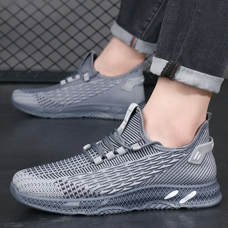 Старые пекинские cloth shoes мужские нескользящие дышащие сетчатые обувь на плоской подошве легкая повседневная обувь мужской хлопчатобумажной ткани обувь для всех сезонов