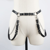 Childrens belt chain punk accessories catwalk model matching style heavy metal rock original design cool personality