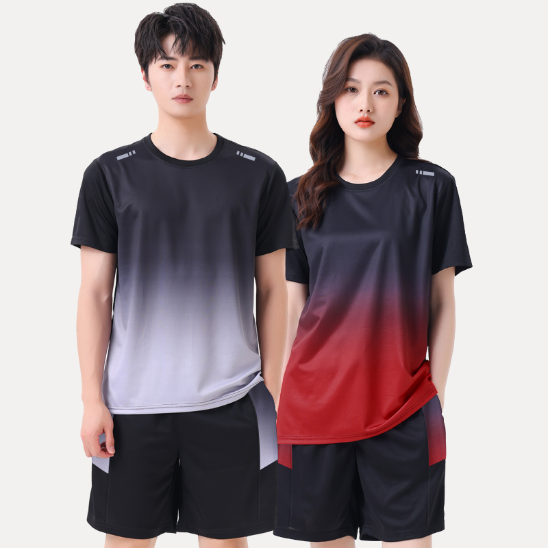 YY Gradient Color Short Sleeve Suit 13-Taobao