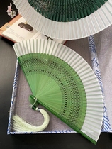 Folding fan carry-on with classical ancient wind Han clothes dance fan China Wind performance Dance fan folding fan girl Xia