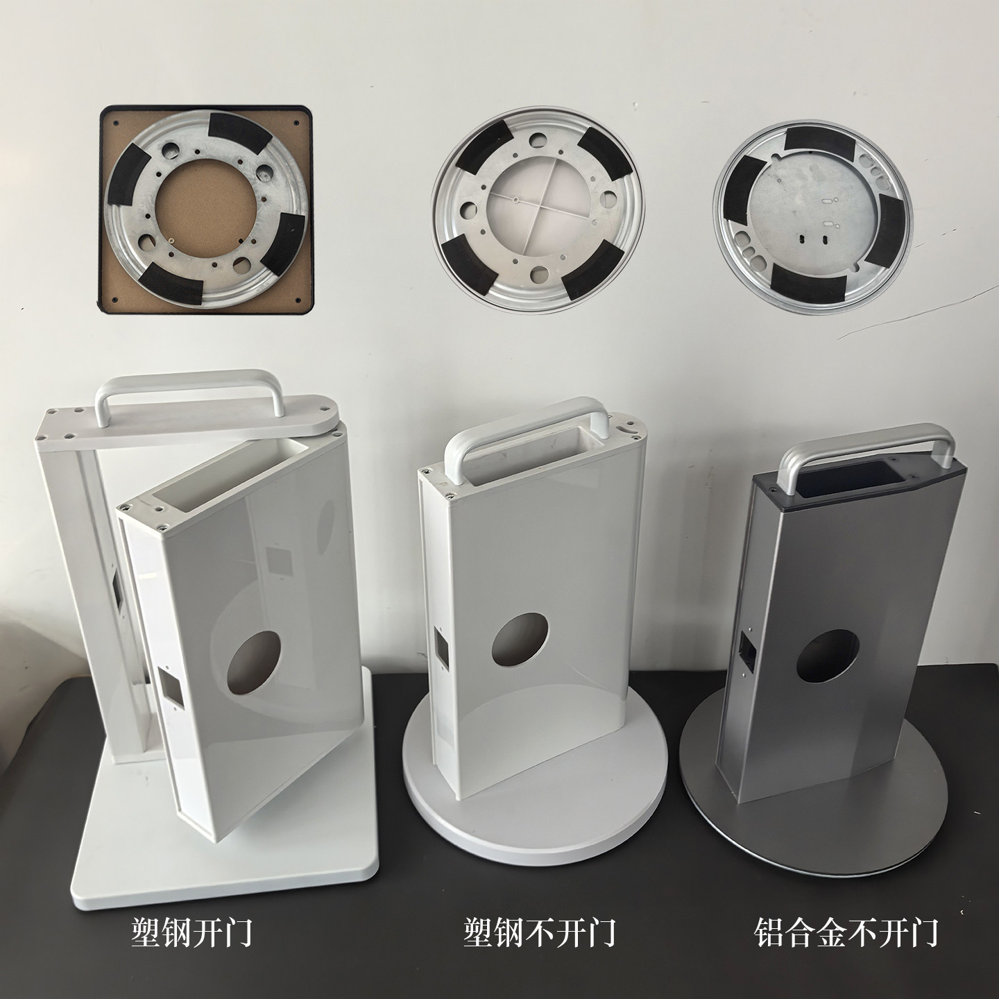 Ball Lock Display Stand, Deadbolt Lock, Handle Lock, Smart Lock, Fingerprint Lock, Door Opening Lock Stand, Rotatable Aluminum Alloy Universal Model