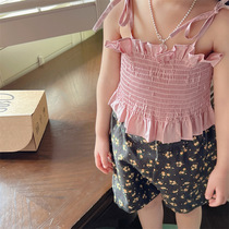 Summer fassion 5 colors camisole top Baby girl cool short s