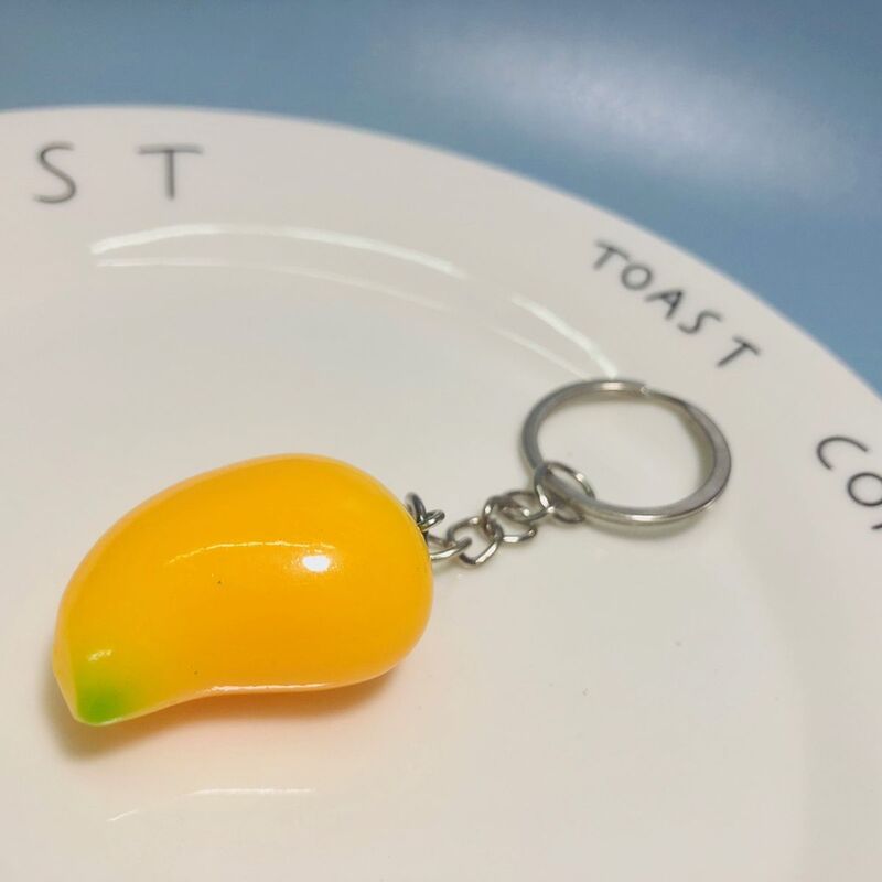 Creative Artificial Mango Tomato Mangosteen Lemon Lychee Fruit Keychain School Bag Pendant Keychain Hanging Jewelry Creative Artificial Mango Tomato Mangosteen Lemon Lychee Fruit Keychain School Bag Pendant Keychain Hanging Jewelry