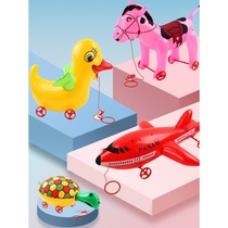 Creative balloon stall animal cart balloon with wheels inflatable toy pull string inflatable cute balloon for children