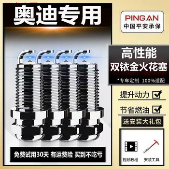 Audi Spark Plug A4/A5/Q5L/A6L/Q3/Q5/A4L/Q7/A7/A3 Original Factory Compatible Dual Iridium Gold