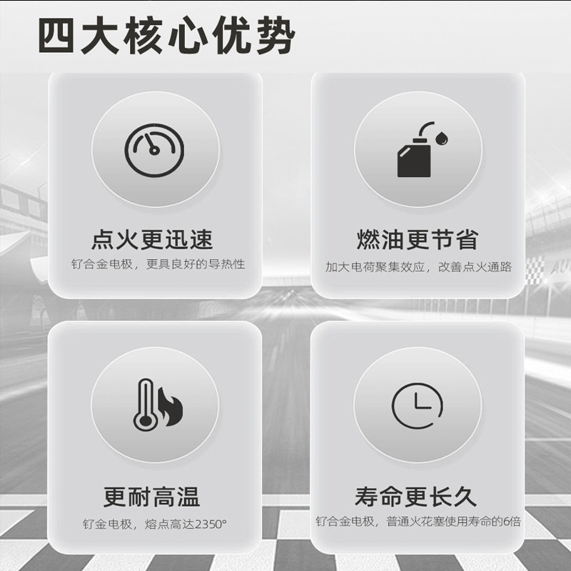 Audi Spark Plug A4/A6/Q5/A7/A3/A5/Q3/Q5L Original Factory-Specific Q7/A4L/A6L/Ruthenium Alloy