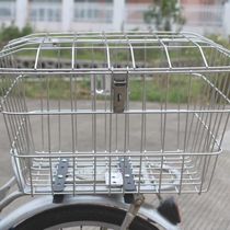 Basket shelf basket student school bag stainless steel bicycle rear basket enlarged rear food basket mountain bike rear seat