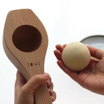 TAO9 concave bottom empty surface mold deepened round steamed bun wooden mold beech bean paste steamed bun Su style moon cake egg yolk crispy dough