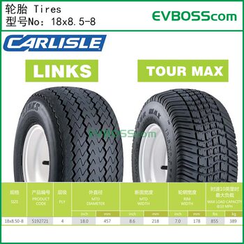 18X8.50-8 Tires/Carlisle Golf Cart Ezgo Clubcar Tires