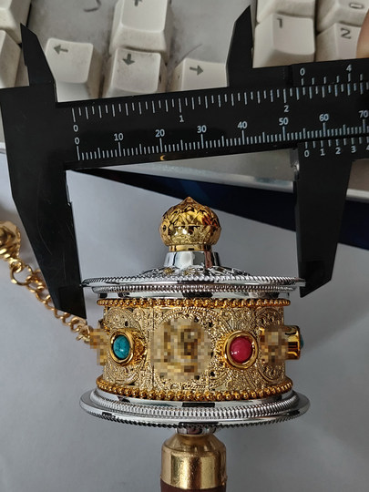 Tibetan Prayer Wheel, Tibetan-Style Prayer Wheel, Tibetan Scripture Hand-Held Prayer Wheel, Tibetan Souvenir Prayer Wheel