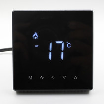 Black gray water floor heating control panel water heating controller constant temperature LCD floor heating temperature control switch
