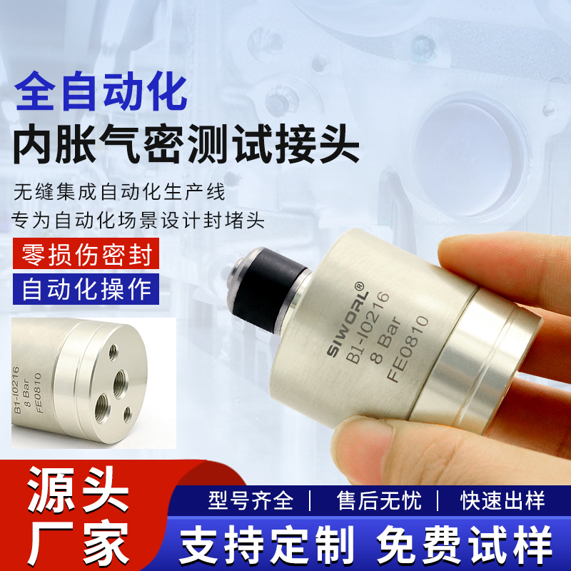 Automated Inner Expansion Sealing Joint Pipe Sealing Tooling Quick Connector Air Inspection Quick Plug Air Density Leak Detection Test Automated Inner Expansion Sealing Joint Pipe Sealing Tooling Quick Connector Air Inspection Quick Plug Air Density Leak Detection Test
