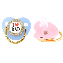 I Love Mum Baby Pacifier Dummy Silicone Infant Nipple Newbor