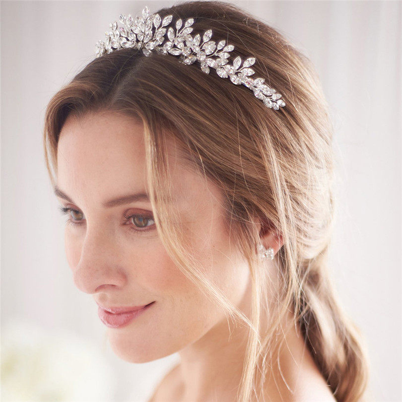 Заколки wedding tiaras and crowns rhinestone headbands for women hea 8023