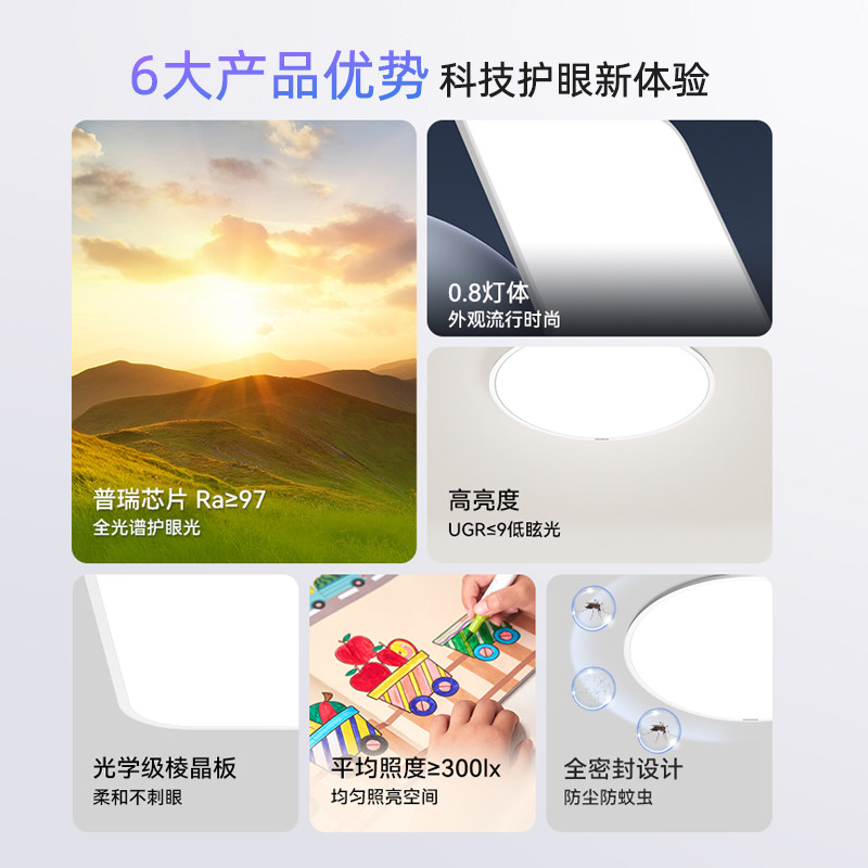 点亮空间的艺术:欧司朗LED吸顶灯改造创新-LED灯板-淘宝百科网