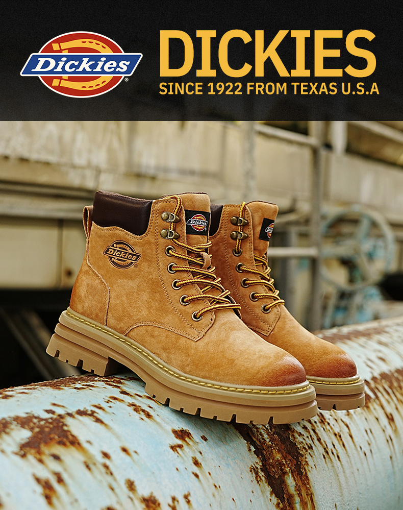 Dickies 帝客 工装靴系列 猪皮系带马丁靴 双重优惠折后¥318.4包邮 男、女35~45码多款可选 淘金币可抵扣10元 88VIP会员还可9折+95折