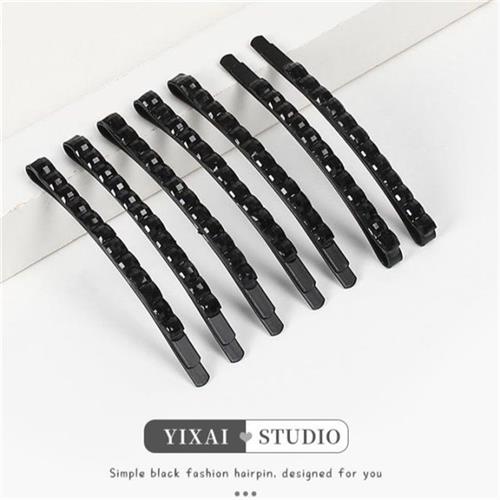 10 pieces of black card-card minimalist with a fixed hair head decorated with female side clip Liu Hai Pendant haircut hair clip Xia-Taobao