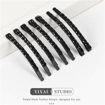 10-piece set of black hair clips simple one-word clip to fix hair headwear womens side clip bangs side broken hair clip summer