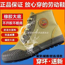 3531 Emancipation Shoes Mens High Gang Three Prevention Shoes Worksite Abrasion-Proof Labor Shoes Farmland Shoes Waterproof And Anti-Grease Women