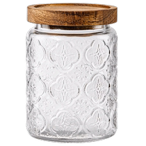 Glass bottle sealed jar food grade tangerine peel storage jar candy snack storage jar tea storage bottle jar 2912