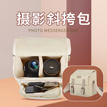 Фотоаппарат Skew Satchel 2023 Новый мужской и женский дни ансамбль retro Single Single Camera Bag Single Shoulder Single Shoulder для мужчин и женщин пригодных для Fuji Canon Sony Panasonic Micro-alone