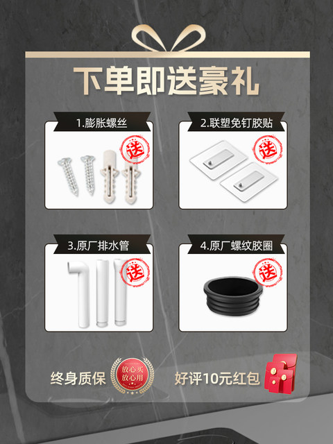 Liansu Toilet Flush Tank for Home Bathroom Squat Toilet, Squat Pit Flush Toilet, Energy-Saving Wall-Mounted with Strong Flushing Power