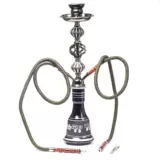 Аравийская вода табачная барная решетка Полный комплект кастрюли KTV Mid -Tube Double -Tube Shisha Glass Set Set крючок/ах все используют трубку