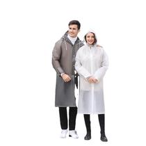 EVA umbrella adult EVA thickened solid color transparent raincoat raincoat raincoat transparent poncho raincoat rain gear