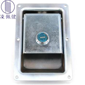 Direct sales flat handle lock iron road roller engineering vehicle cabinet lock chassis cabinet door lock
