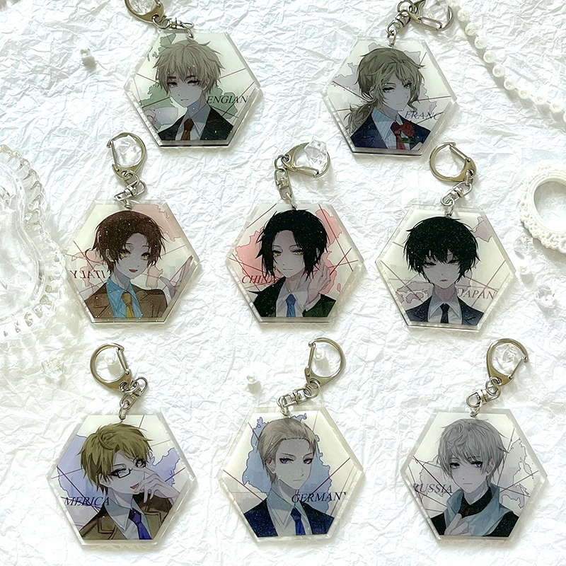  Hi Teria's surrounding color paper badges, key buckle, stand for a pendant, Wang Yao Ivanmi APH fellow
