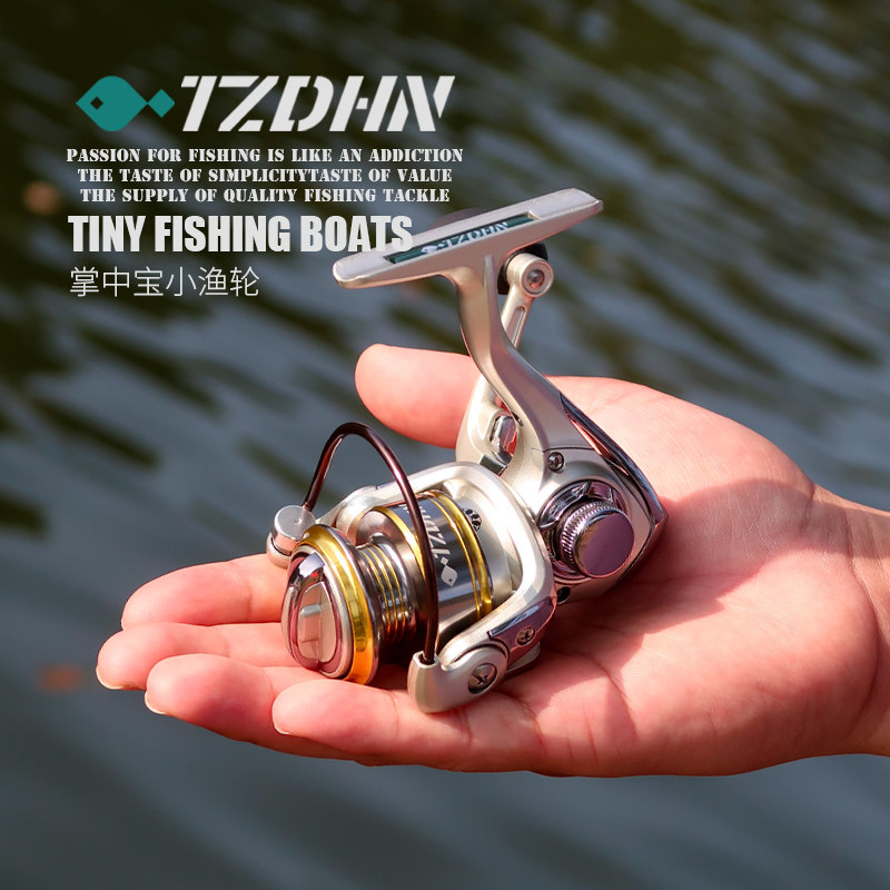 TZDHN Luya спиннинговое колесо микро-удилище специального типа 500 mini horse mouth mandarin fish road slippery rock rod рыболовное колесо