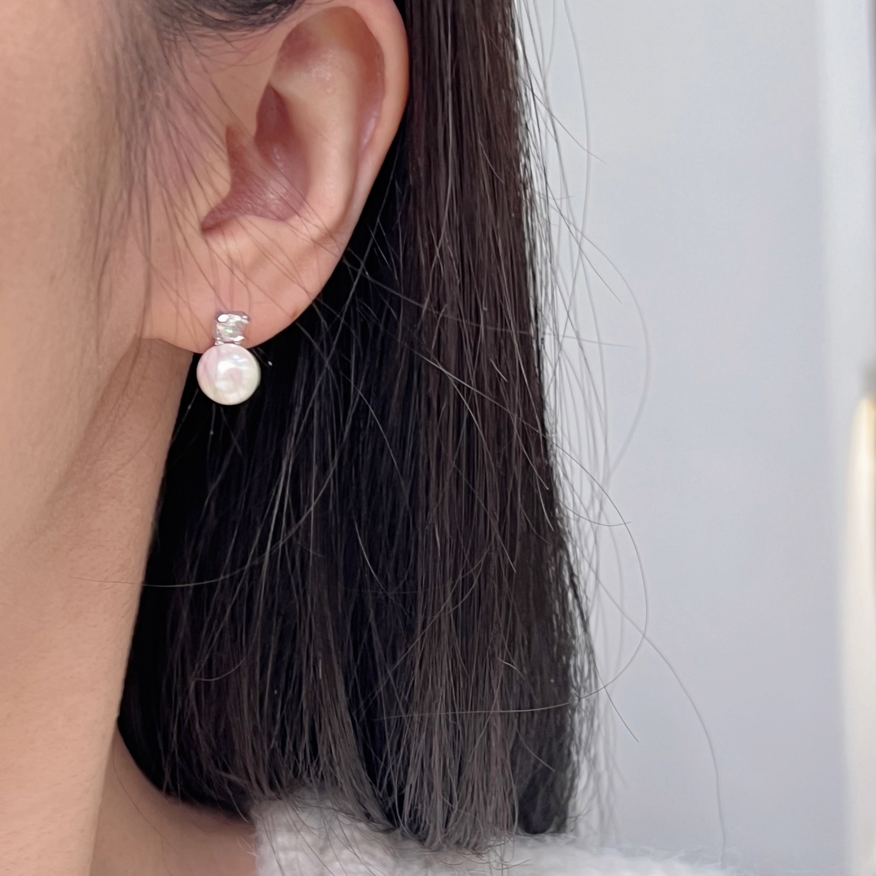 Tomorrow see ohh zircon pearl bright light single drill ear clip ear clip ear clip delicacy brief south korea 100 hitch fashion 925-Taobao